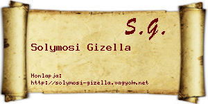 Solymosi Gizella névjegykártya